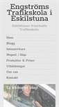Mobile Screenshot of engstroms-trafikskola.se